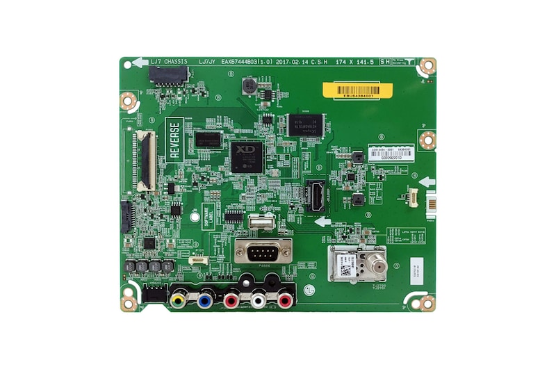 Vista frontal de Placa Principal TV LG 43LV300C - EBU64384001 EBU64384001