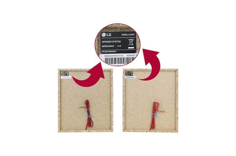 LG Par de Alto Falante com Caixa Acústica Mini System LG CJ44.ABRALLK - TCG36628329, TCG36628329