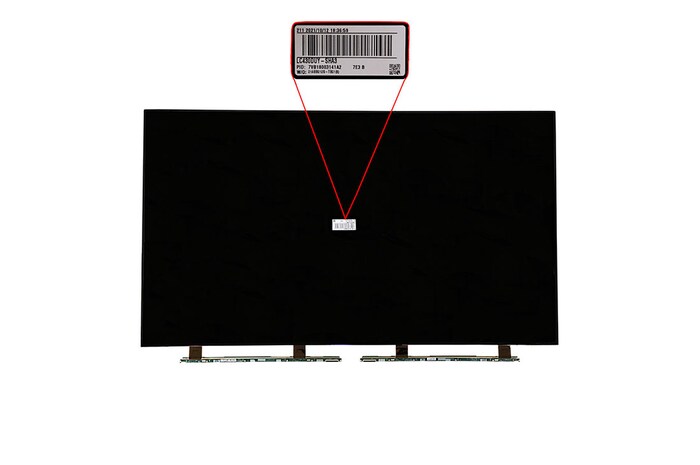 LG Tela de cristal líquido (BA) TV LG 43LJ5500, 43LM6300PSB, 43LK5910PLC - EAJ63708501, EAJ63708501