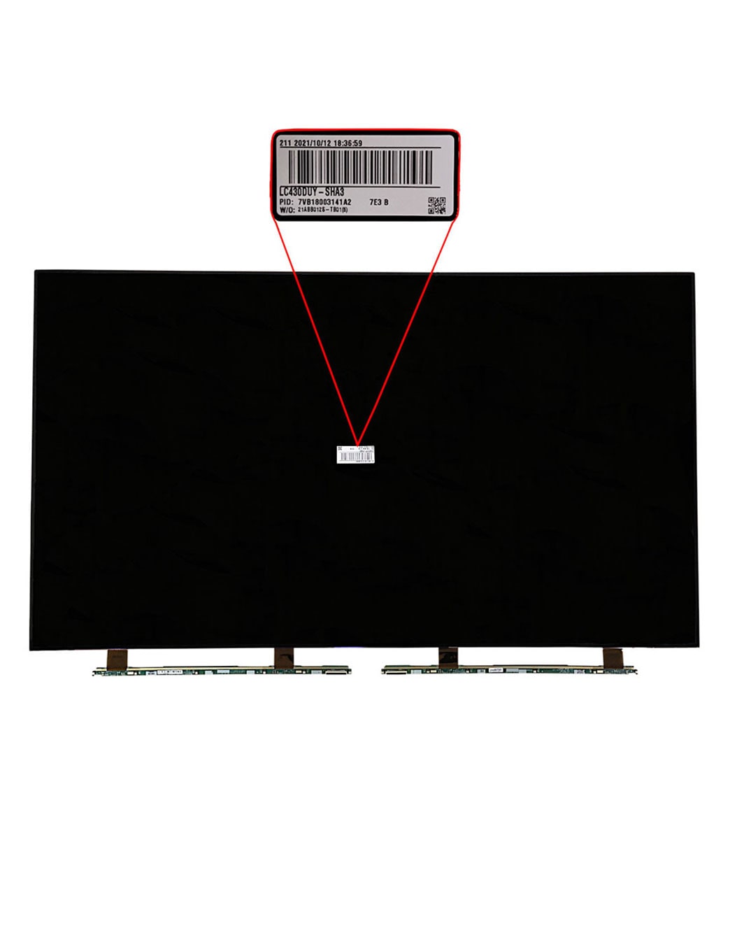 Tela de cristal líquido (BA) TV LG 43LJ5500, 43LM6300PSB, 43LK5910PLC ...