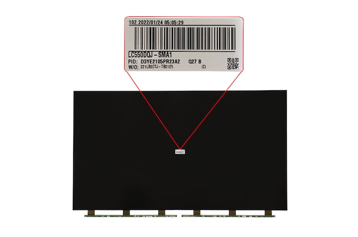 LG Tela de cristal líquido (BA) TV LG 55UM7470PSA, 55NANO79SND,  55UN7310PSC - EAJ64949901, EAJ64949901