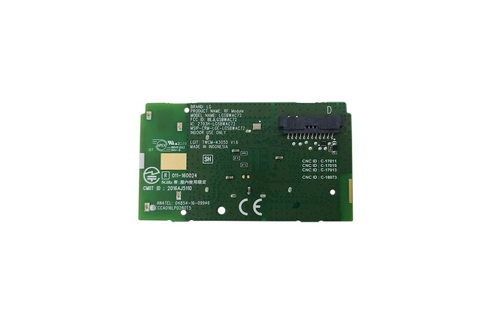 LG Módulo para transmissão e recepção de dados em redes sem fio (Wi-Fi e Bluetooth) LG 43UJ6300, 49UH7F-B, 49UJ6300 - EAT63377302, EAT63377302