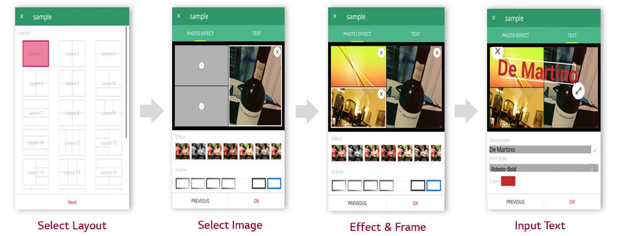 The SuperSign M content editing process