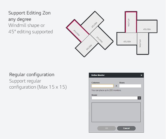 Example how to extended more layout in the SuperSign media editor