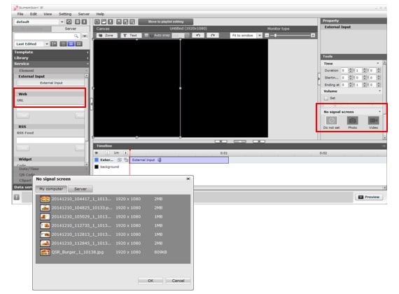 Featuring more unique features on licensed version: failover media setting by the editor