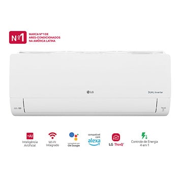 LG Ar-Condicionado LG Dual Inverter AI Voice 24.000 BTU Frio 220V, S3-Q24K233C