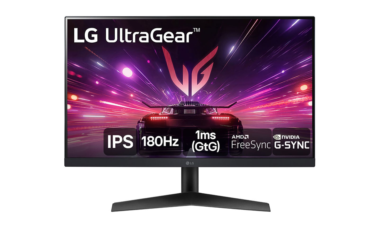 Front view of monitor