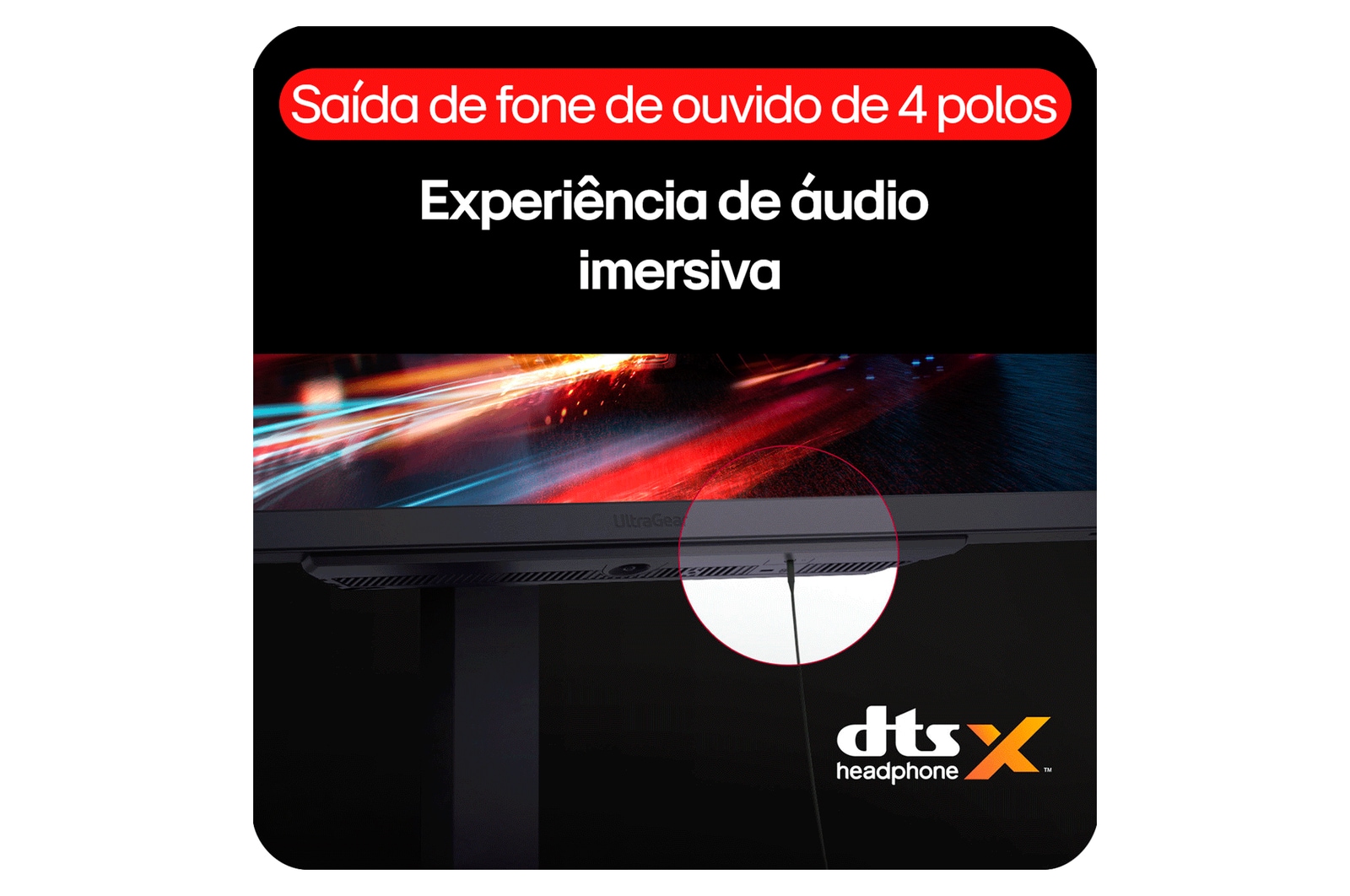 side view of a tilted monitor