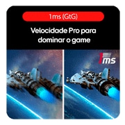 front view of the monitor with the stand down