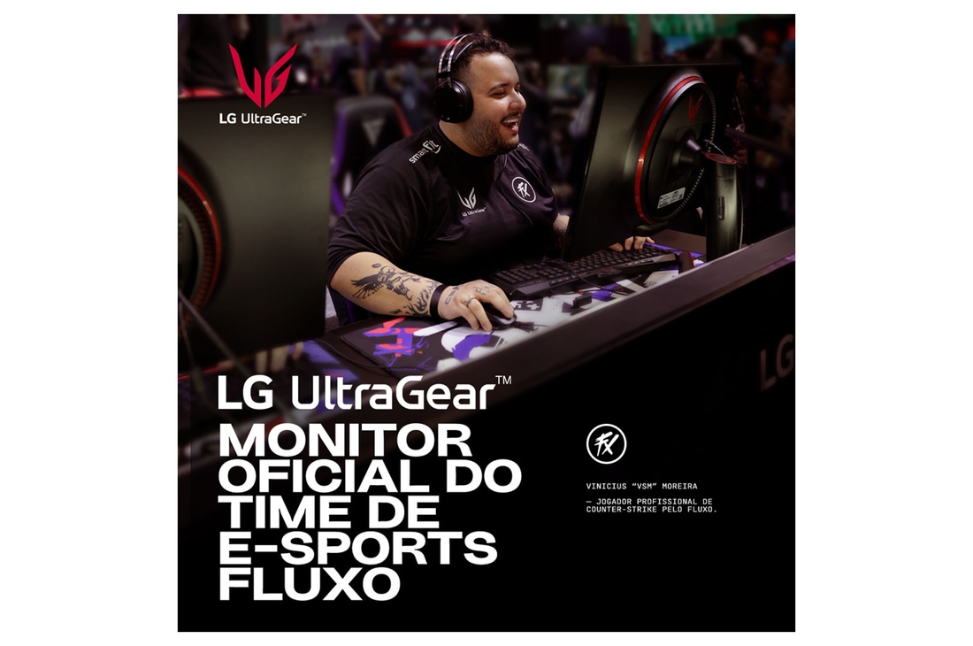 LG Monitor Gamer LG UltraGear Curvo 34” WQHD UltraWide 3440x1440 160Hz 1ms (MBR) HDR10 AMD FreeSync HDMI 34GP63A-B, 34GP63A-B