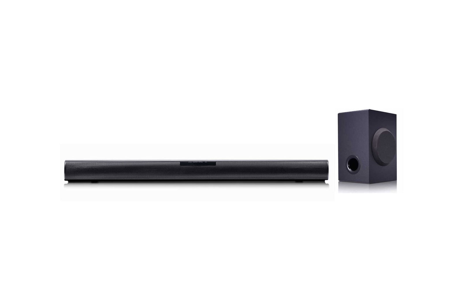 Front view of soundbar