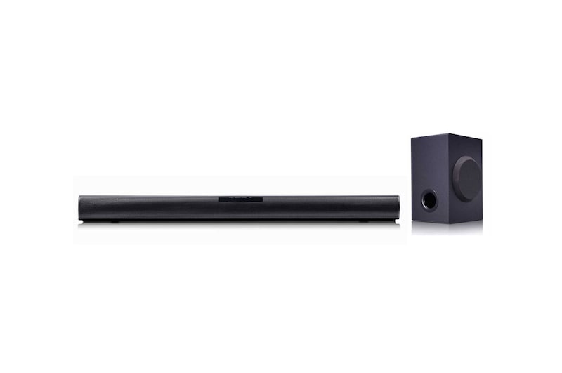 Front view of soundbar