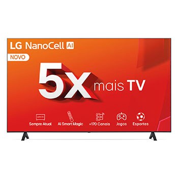 Front view of TV