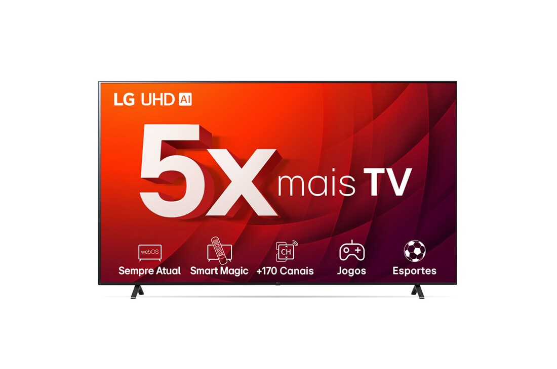 LG Smart TV LG 75" 4K LCD UHD ThinQ AI HDR Bluetooth Alexa Google Assistente Airplay - 75UR8750PSA, 75UR8750PSA