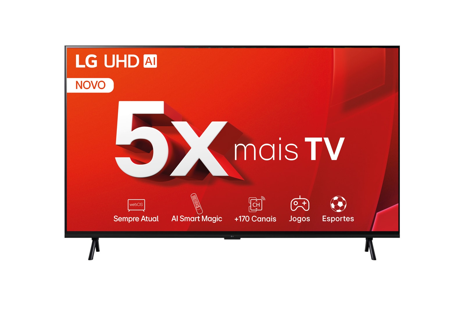 Front view with mais tv