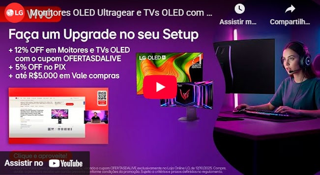 Live - Monitores OLED Ultragear e TVs OLED