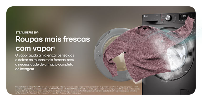 Steam RefreshTM Lavagem a seco