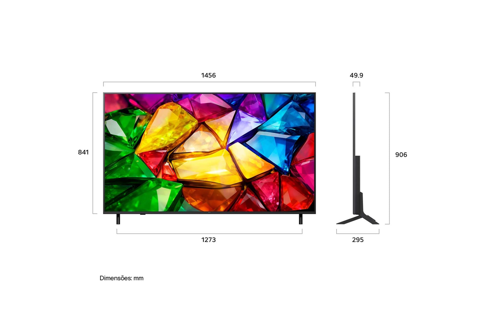 LG Smart TV LG Mini RGB evo AI 4K MRGB85 65 polegadas 2026, 65MRGB85BSC