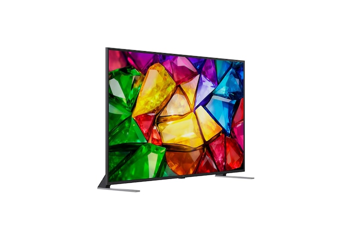 LG Mini RGB evo AI MRGB85’s alpha 8 AI Processor 4K Gen3 glows in blue light on a circuit board, highlighting AI processing performance with NPU up to x5.0 faster, GPU 10% faster processing, and 20% larger memory capacity.