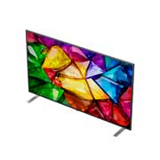 A LG Mini RGB evo AI MRGB85 destaca a qualidade visual sem perdas, exibindo uma paisagem vibrante com profundidade nítida contra uma área escura ao redor, refletindo o desempenho visual como uma conexão de TV com fio.