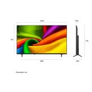LG Smart TV LG NANO UHD AI 4K NU850 55 polegadas 2026, 55NU850BPSA