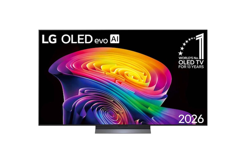 LG Smart TV LG OLED evo AI 4K C6 55 polegadas 2026+Soundbar LG S40T - 300W RMS, 2.1 Canais, Dolby Digital, Sem fios, Bluetooth 5.3, Entrada Óptica, HDMI, AI Sound Pro, OLED55C6.S40T
