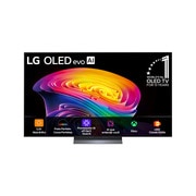 Vista frontal de Smart TV LG OLED evo AI 4K C6 55 polegadas 2026 OLED55C6PSA