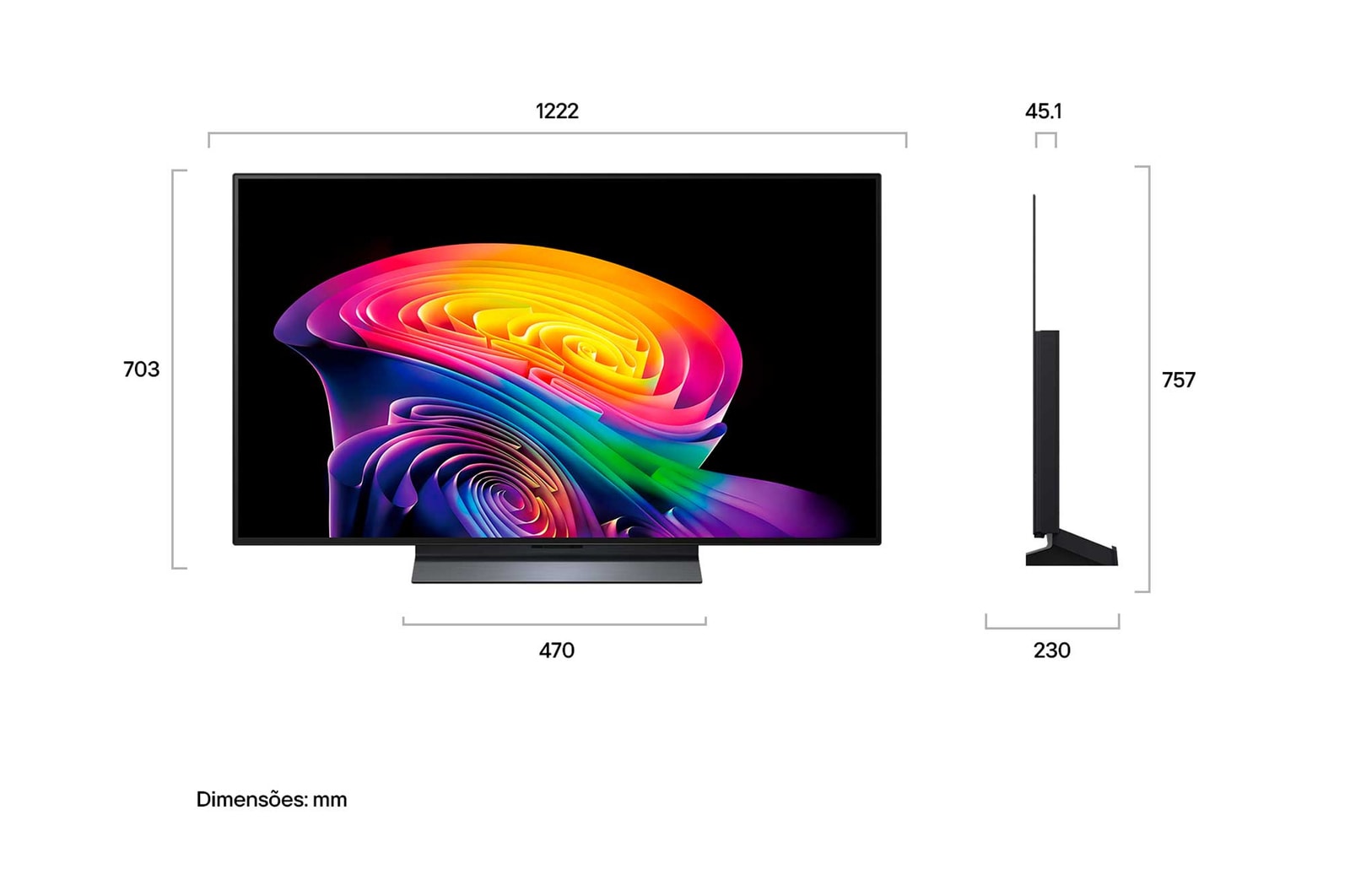 LG Smart TV LG OLED evo AI 4K C6 55 polegadas 2026, OLED55C6PSA