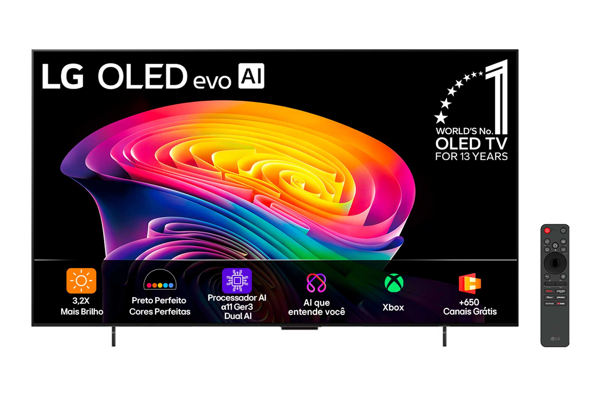 LG Smart TV LG OLED evo AI 4K C6 42 polegadas 2026, OLED42C6PSA
