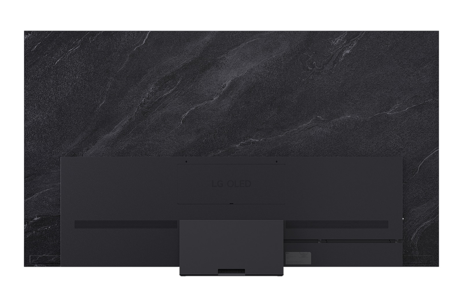 A LG OLED evo AI C6 com Amplificador de Brilho Pro exibe uma cena escura onde a silhueta de um veado brilhantemente iluminada se destaca em meio a partículas brilhantes, oferecendo 3,2 vezes mais brilho com detalhes mais nítidos.