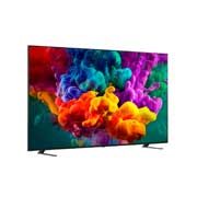 LG QNED evo AI QNED85 Mini LED with Dynamic QNED Color Pro fills the screen with vivid, fluid bursts of multicolored, paint-like motion, showcasing enhanced color vibrancy certified for 100% Color Volume.