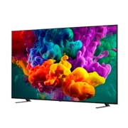 LG QNED evo AI QNED85 Mini LED with AI Picture Pro and Dynamic Tone Mapping Pro shows an underwater scene of a sea turtle swimming above coral and fish, as AI recognizes and upscales each frame to 4K resolution.