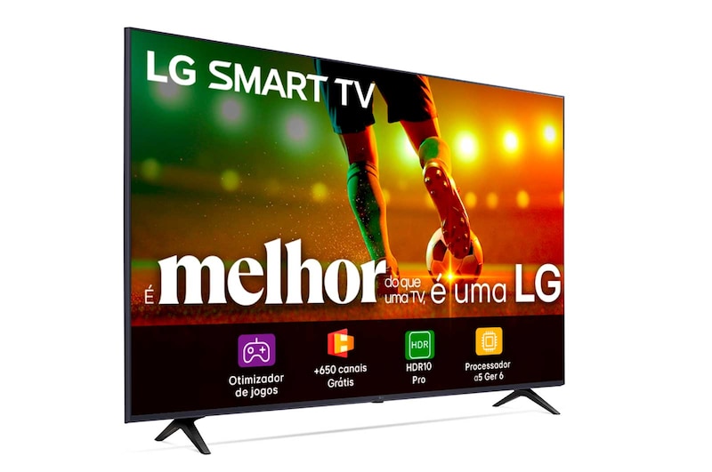 Close-up of the top edge of LG FHD TV, LR67