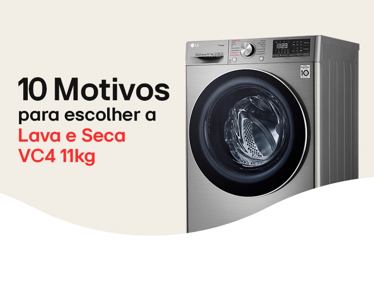 Lava e Seca LG VC4 11kg 127V CV5011TS4 | LG BR