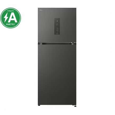 Geladeira LG Inverter 476L Duplex com Door Cooling Bivolt Black Inox - GB-B472PBPF