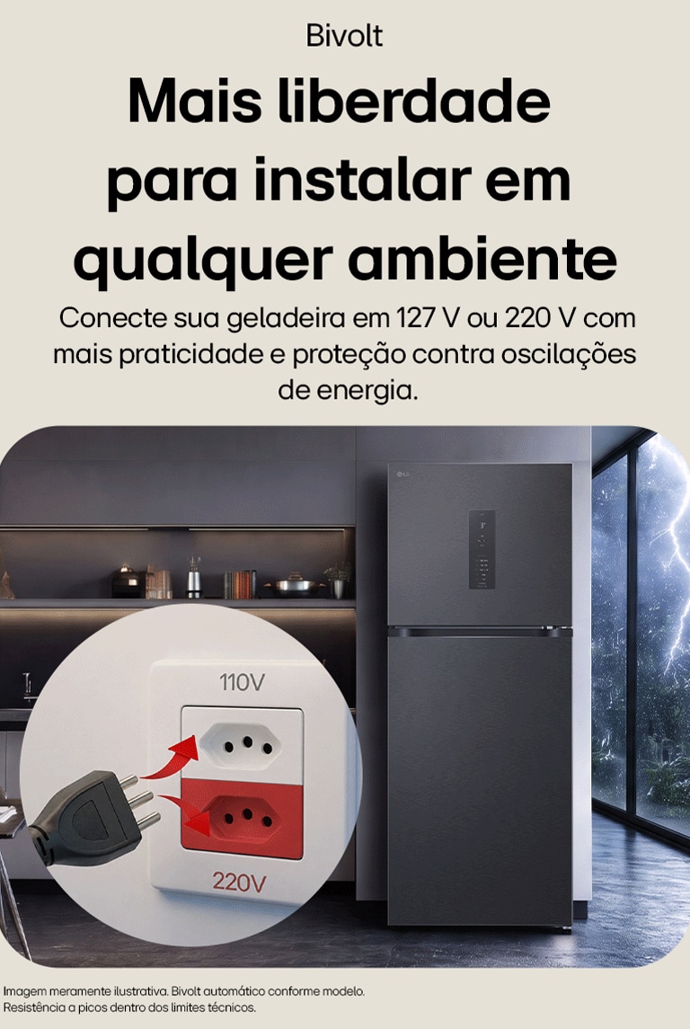 Mais liberdade para instalar em qualquer ambiente
