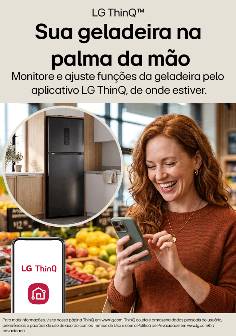 Sua geladeira na palma da mão