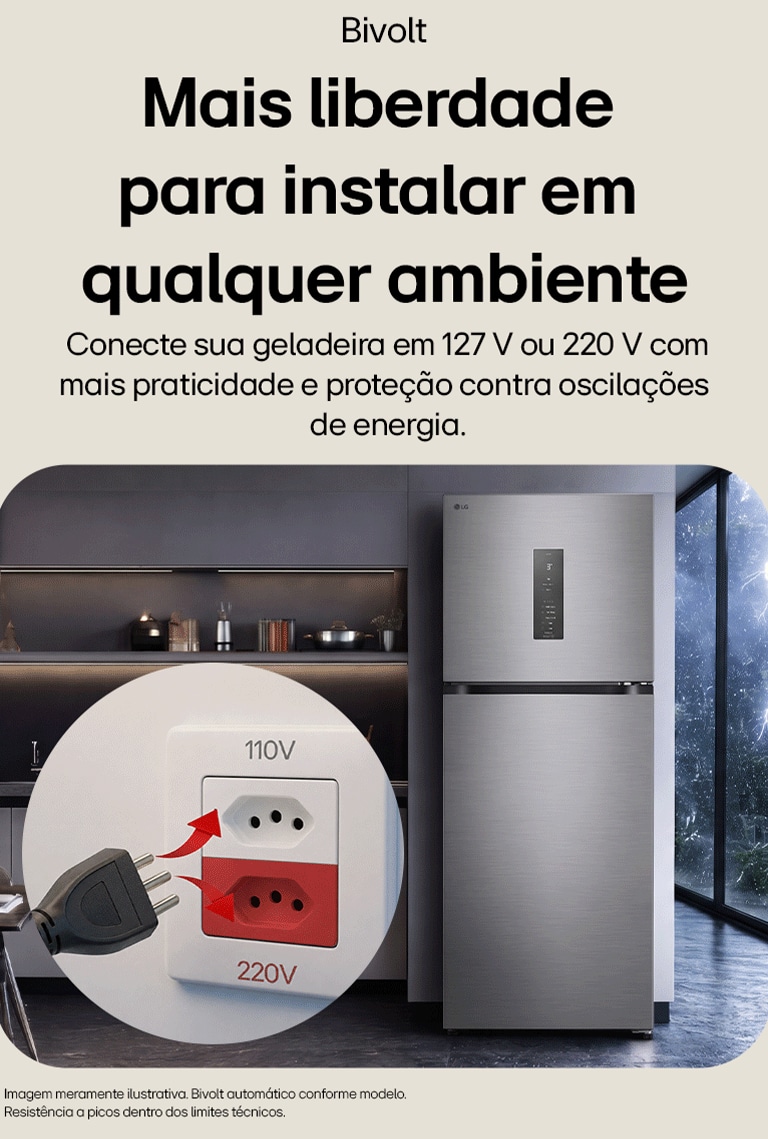 Mais liberdade para instalar em qualquer ambiente