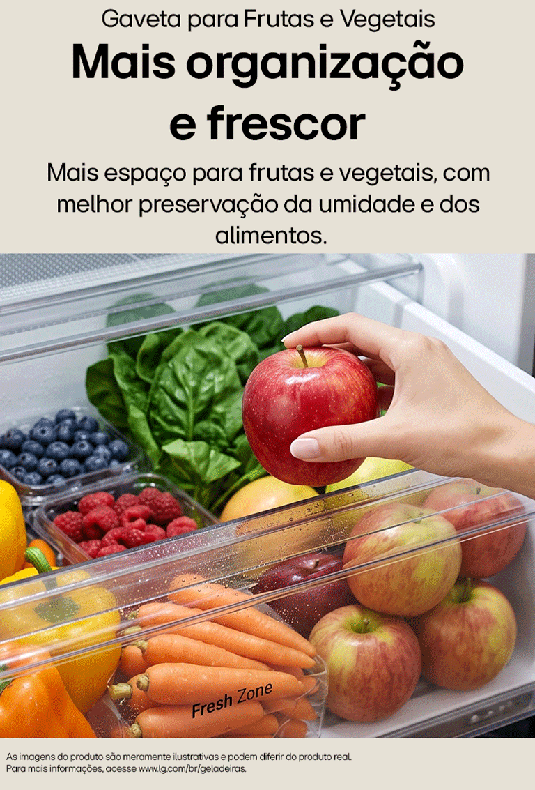 Mais organização e frescor