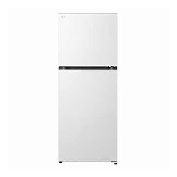 Vista frontal de Geladeira LG Inverter 476L Duplex Bivolt Branca GB-B472PWUF