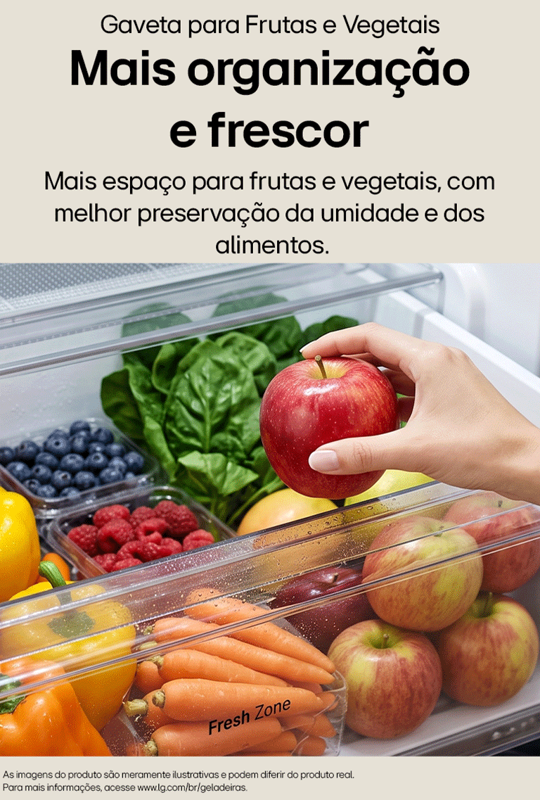 Mais organização e frescor