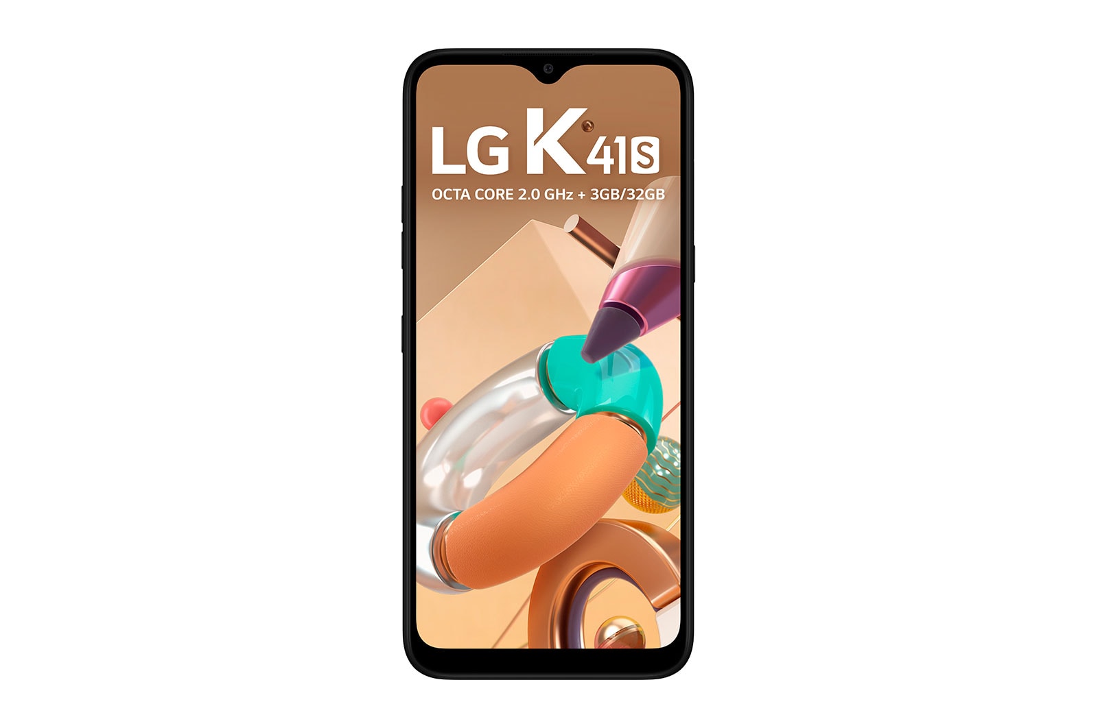 LG Smartphone LG K41S - 4 câmeras, Bateria de 4.000 mAh, Memória de 3GB/32GB, Tela 6.5'' HD+, LMK410BMW