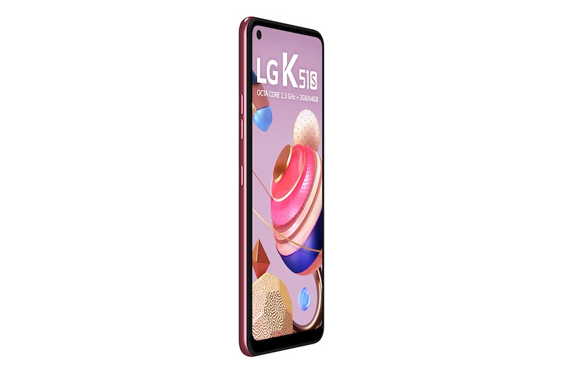 LG Smartphone LG K51S - 4 câmeras, Bateria de 4.000 mAh, Memória de 3GB/64GB, Tela de 6.5'' FHD+, LMK510BMW