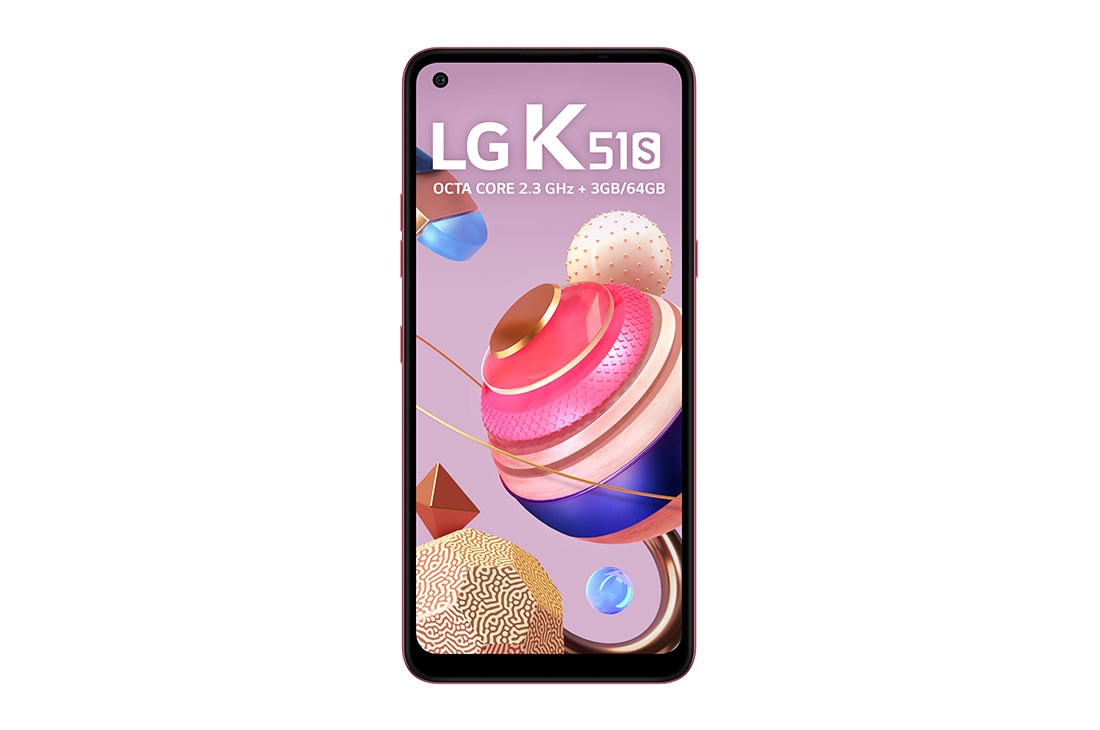 LG Smartphone LG K51S - 4 câmeras, Bateria de 4.000 mAh, Memória de 3GB/64GB, Tela de 6.5'' FHD+, LMK510BMW