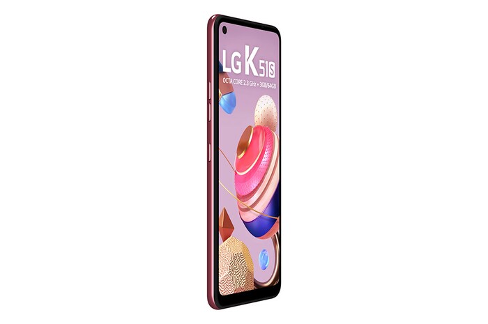 LG Smartphone LG K51S - 4 câmeras, Bateria de 4.000 mAh, Memória de 3GB/64GB, Tela de 6.5'' FHD+, LMK510BMW