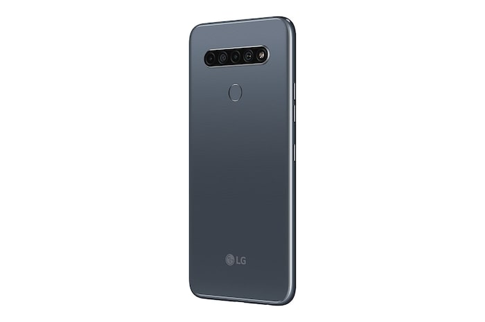 LG Smartphone LG K61 - 4 câmeras, Bateria de 4.000 mAh, Memória de 4GB/128GB, Tela de 6.5'' FHD+, LMQ630BAW