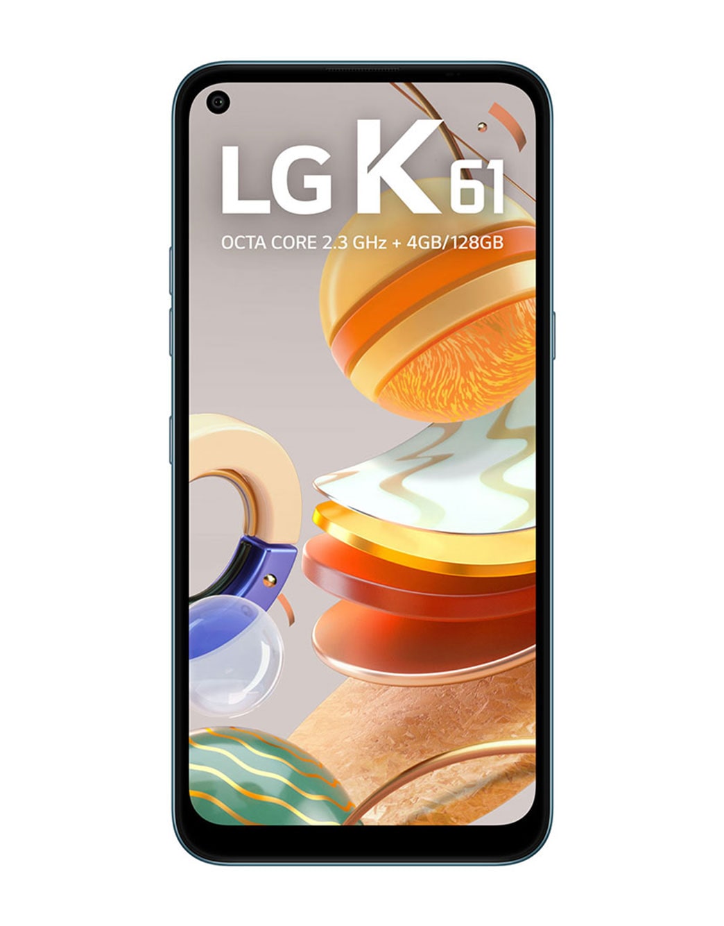 Smartphone LG K61 - 4 câmeras, Bateria de 4.000 mAh, Memória de