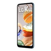 LG Smartphone LG K61 - 4 câmeras, Bateria de 4.000 mAh, Memória de 4GB/128GB, Tela de 6.5'' FHD+, LMQ630BAW