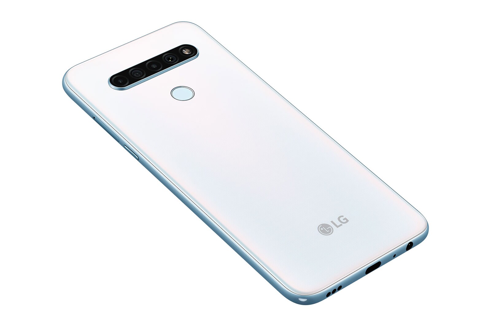 LG Smartphone LG K61 - 4 câmeras, Bateria de 4.000 mAh, Memória de 4GB/128GB, Tela de 6.5'' FHD+, LMQ630BAW