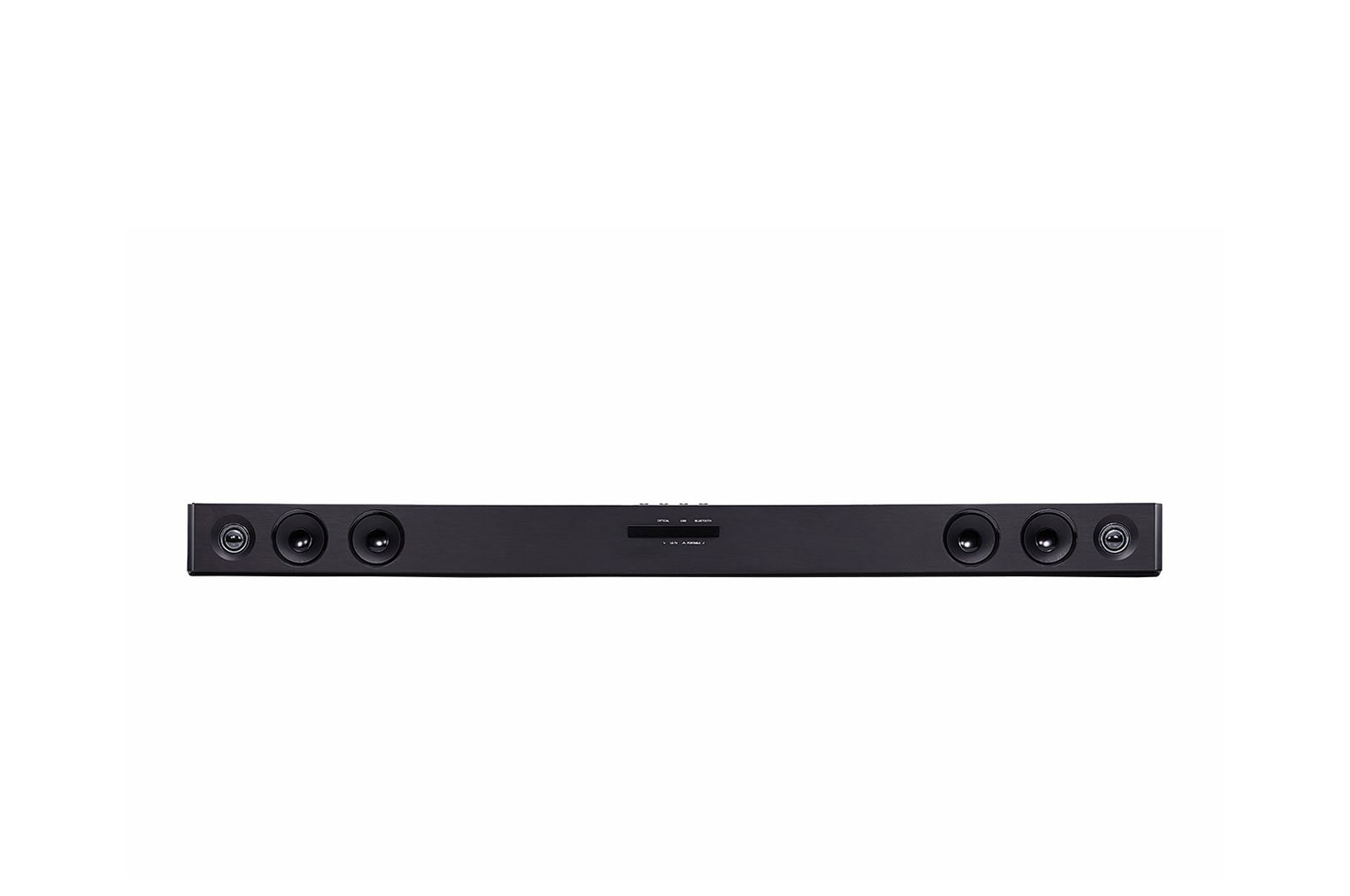 Vista frontal de LG  SOUND BAR SK1D- 100W RMS, BLUETOOTH, SOUND SYNC WIRELESS, USB, DOLBY DIGITAL, DTS DIGITAL SURROUND,  2 CANAIS  SK1D